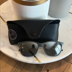 Ray-Ban Gray Matte Gray Chromance Sunglasses